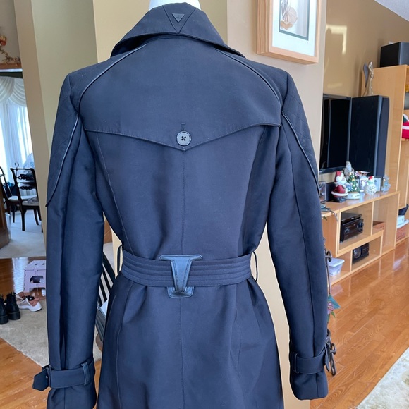 Sam Edelman black trench coat S Small - Picture 3 of 8